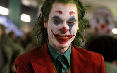 Joaquin Phoenix in Joker Makeup